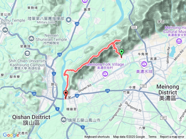 靈旗縱走，靈山旗尾山第三登山口，福美山，金字圓山，人頭山