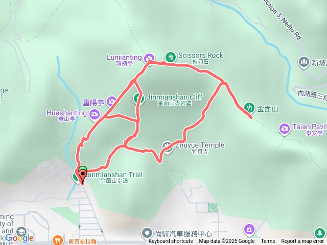 剪刀石山+金面山