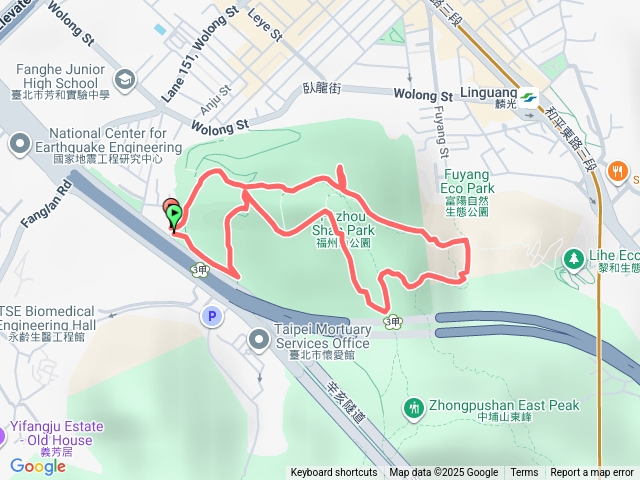 福州山步道大八字型(二進，青峰公園、富陽公園)預覽圖