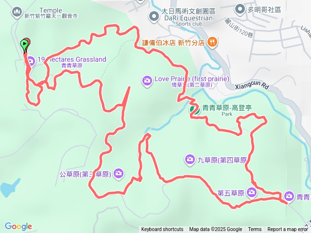 新竹青青草原步道O型-2025/11/09預覽圖