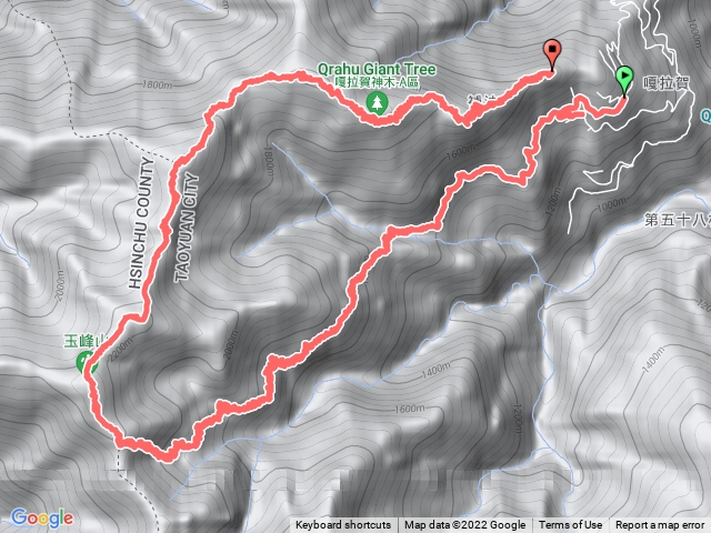 泰雅古道 玉峰山 低路山O型