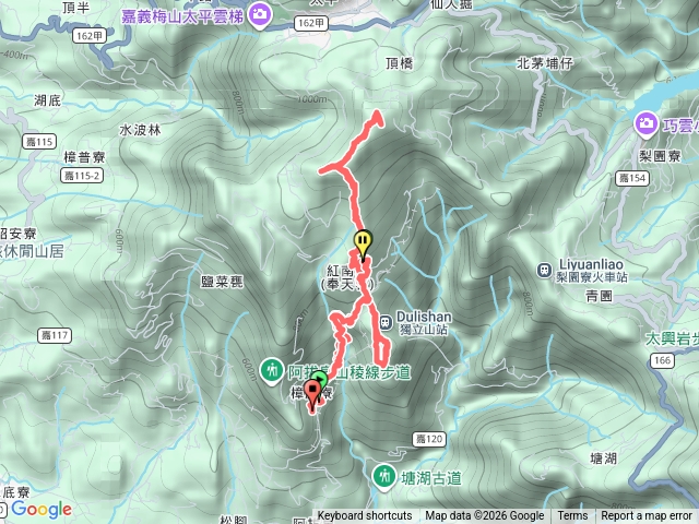 獨立山奉天岩紅南坑山大巃頂山預覽圖