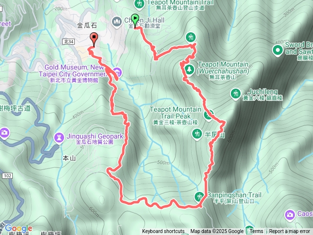 茶壺山半屏山到金瓜石車站
