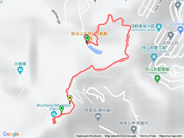 山中湖文筆山登山口-西段天上山縱走-五城山原路折返