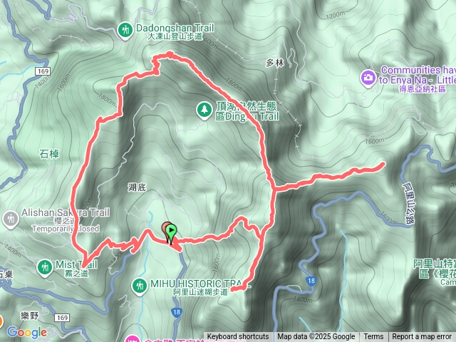 阿里山公路 頂湖六連峰