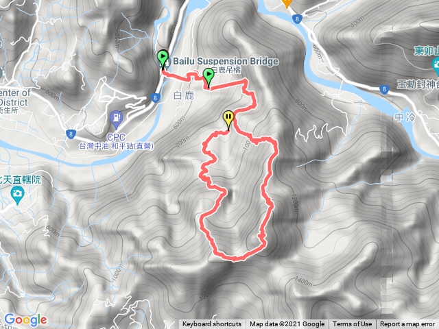 谷關七雄白毛山O型步道