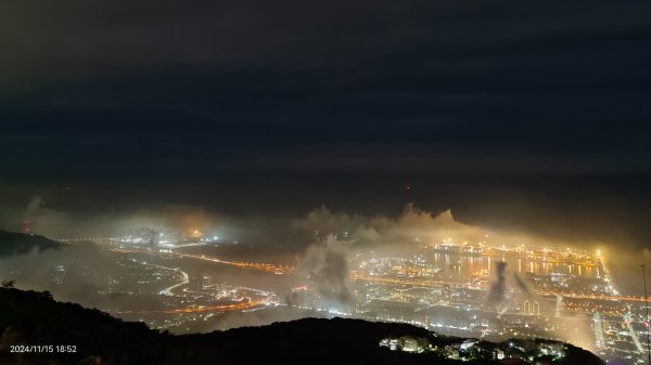 觀音山下雲霧飄渺&月圓百萬夜景11/152648746