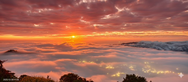 #馬那邦山 #夕陽 #雲海 #火燒雲 12/282974329