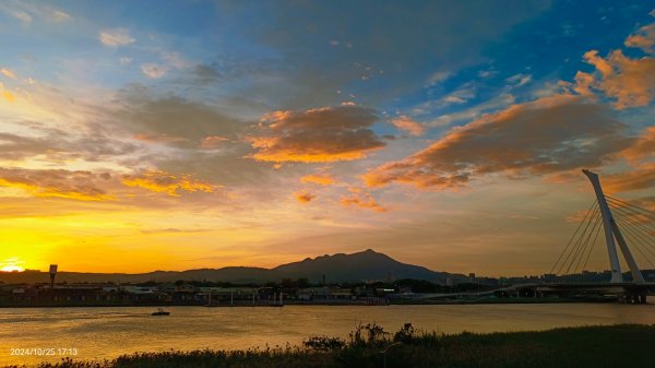 社子橋&觀音山夕陽火燒雲10/252635743