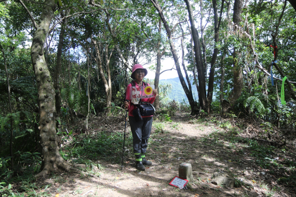 2025-08-25雙溪二柑連走─柑腳城山登山口→柑腳城山→下坑谷線鞍部→崩山坑古道→陳家古厝→無量光寺→觀景點→外柑腳山