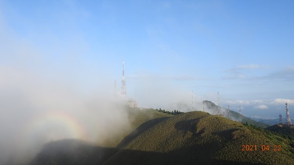 陽明山再見雲瀑觀音圈+月亮同框&夕陽4/22&241359655