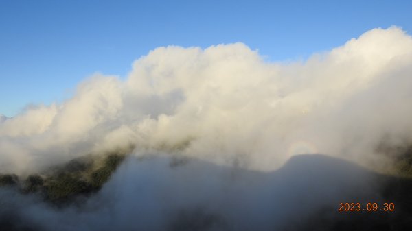 久違了！小觀音山西峰雲瀑觀音圈同框&霞光彩雲2302011