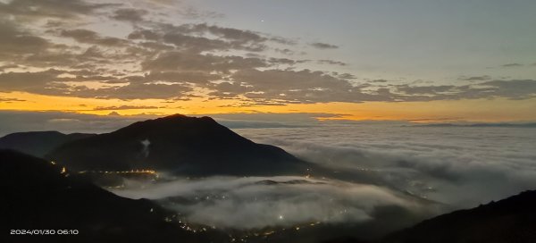 大屯山琉璃光/曙光日出雲海+火燒雲 #漫步在雲端 1/302413723