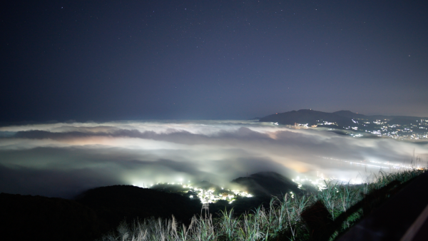 陸海風形成的低空雲海