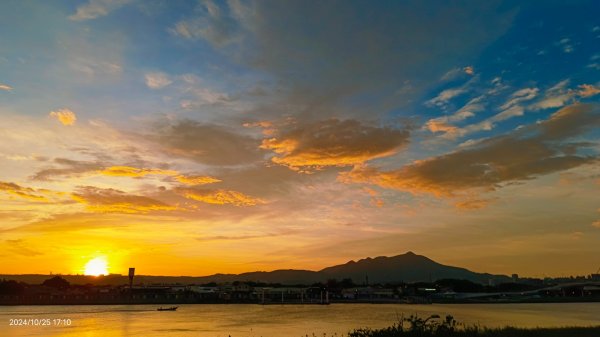 社子橋&觀音山夕陽火燒雲10/252635733