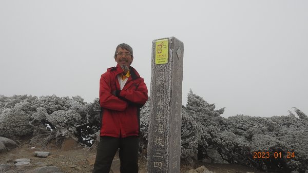 雪,白了山頭.雲,活了天空-寒流追雲趣,第七次合歡山主/東/北峰獨攀單攻(車接駁)202301242004487