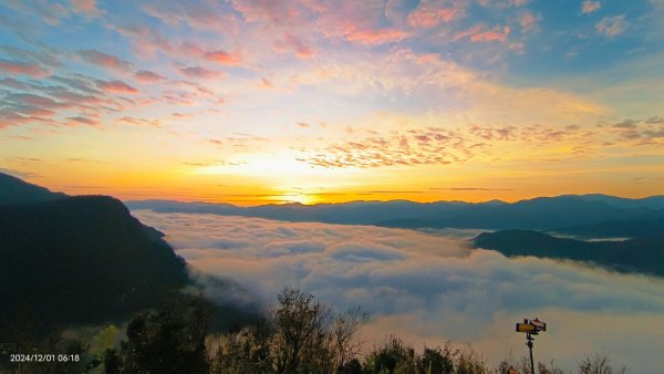 跟著雲海達人山友追雲趣 #翡翠水庫壩頂 #日出雲海 #火燒雲 12/12657482