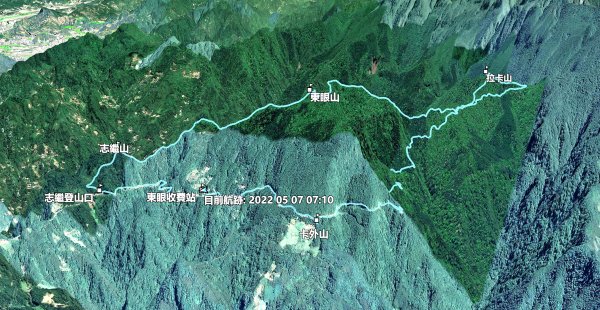 志繼山-東眼山-拉卡山-東滿步道-卡外山1706010