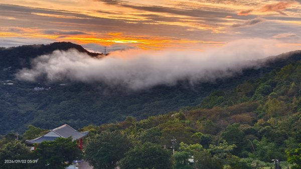 #新店四十份 #翡翠水庫 #日出 #雲瀑 #火燒雲 #雲海 9/23114401
