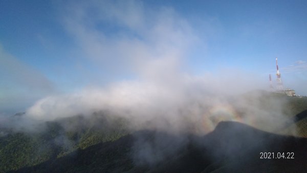 陽明山再見雲瀑觀音圈+月亮同框&夕陽4/22&241359311