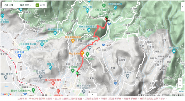 天母古道, 紗帽山1619108