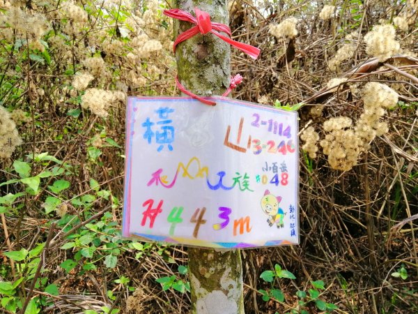 八卦山山脈最高峰。編號48小百岳 橫山754288