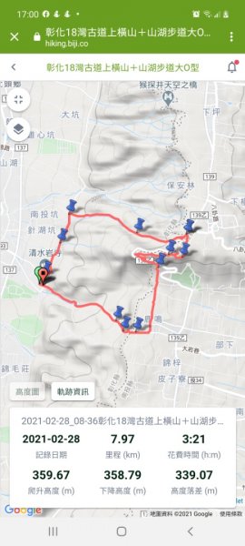 《彰化》社頭18彎古道上橫山＋山湖步道O型202102281292562