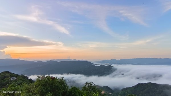 石碇趴趴走追雲趣 - 夜景 #琉璃光雲海流瀑 & 曙光火燒雲 & 藍天 #雲海流瀑 7/1&102539166