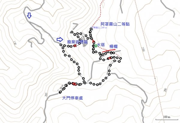 台中阿罩霧山南邊路線