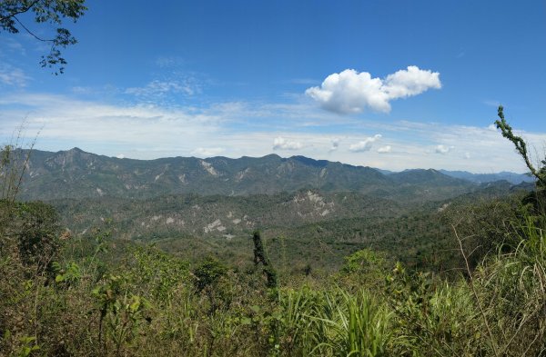 西阿里關山(小百岳#66)步道。嵌在大石上的三等三角點1377436