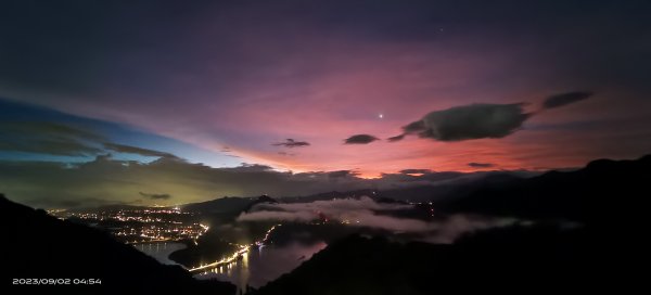 跟著雲海達人山友追雲趣 - 俯瞰石門水庫賞月圓星空夜景&霞光火燒雲9/2 & 232269658