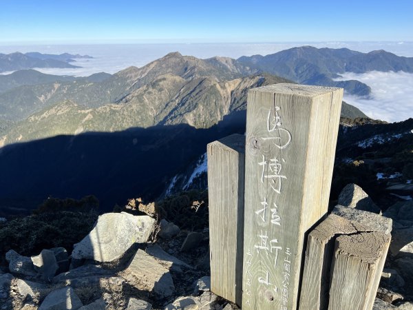 【駒盆西稜上馬博下嘆息灣D2】駒盆谷、積雪馬博拉斯山2443762