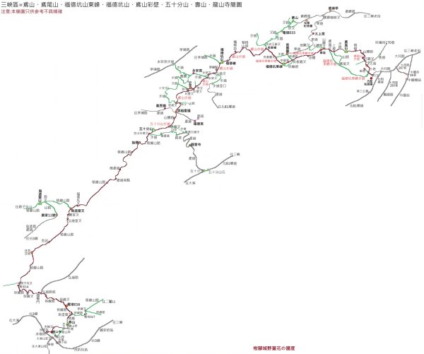 三峽區鳶尾山+福德坑東峰+福德坑山+鳶山彩壁+五十分山+壽山+龍山寺2775741