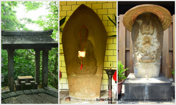臺北四國八十八所石佛之2石佛  2025 D0417 :  藥師如來石佛 (51番)+馬頭觀世音菩薩石佛(70番)+石佛亭(芝山巖惠濟宮 )