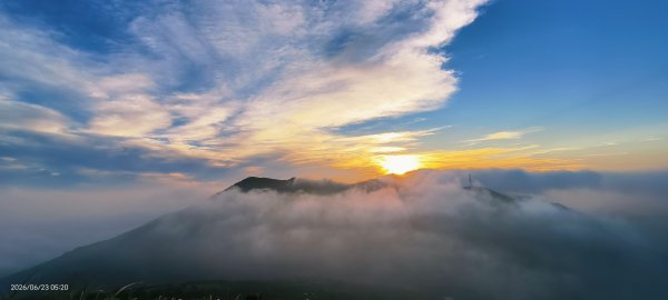 #大屯山 #日出 #雲海 #火燒雲 #霞光 #青斑鳳蝶 #青帶鳳蝶 #臺灣粉蝶 6/233078166