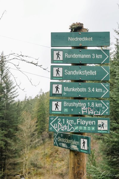 [挪威卑爾根Bergen] Stoltzekleiven Fløyen 健行步道2490963