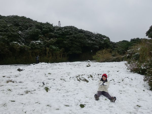 獨自勇敢。陽明山追雪成功1233788