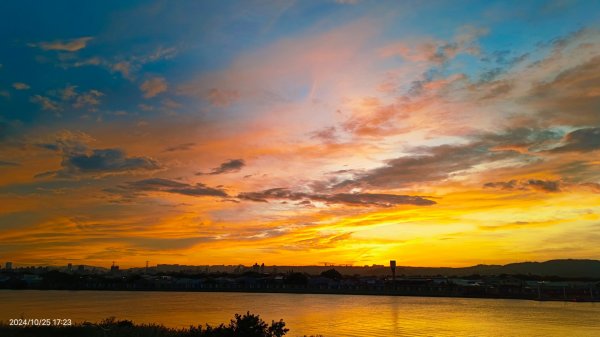 社子橋&觀音山夕陽火燒雲10/252635745