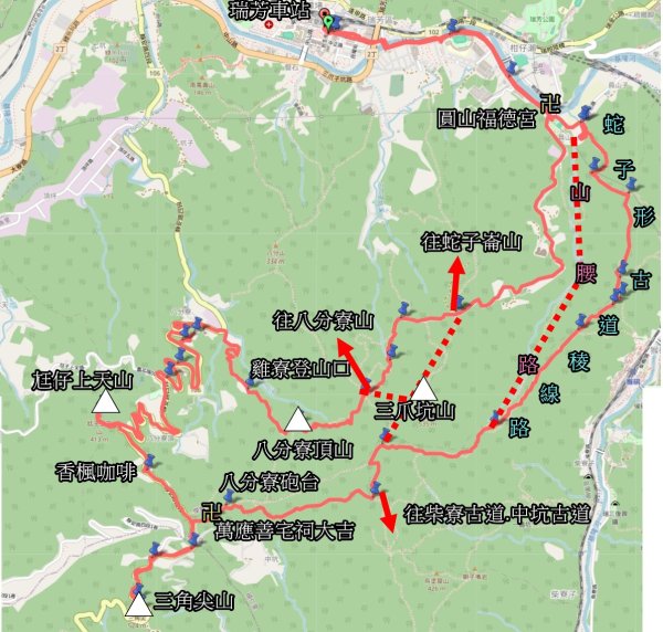 20250429蛇子形古道稜線段-八分寮古道-三角尖山-尪仔上天山-八分寮頂山2773586