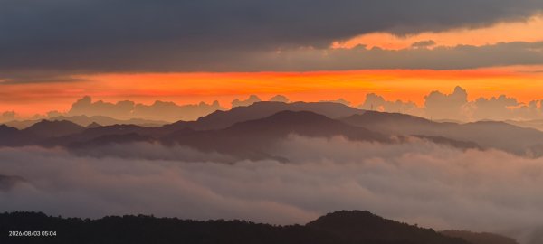 #石碇後山 #月亮 #曙光 #反燒 #日出 #雲海 8/3&103094716