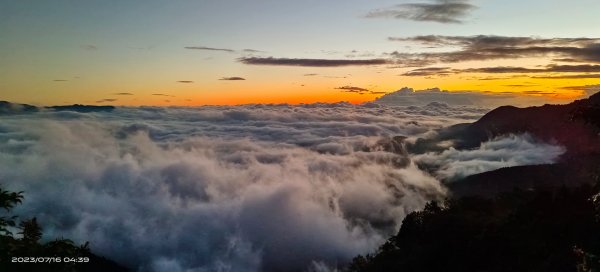 跟著雲海達人山友追雲趣 - 太平山觀雲步道月亮曙光雲海，望洋山白牆/觀日台無緣日出 7/162219807