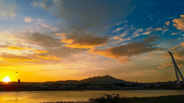 社子橋&觀音山夕陽火燒雲10/252635730