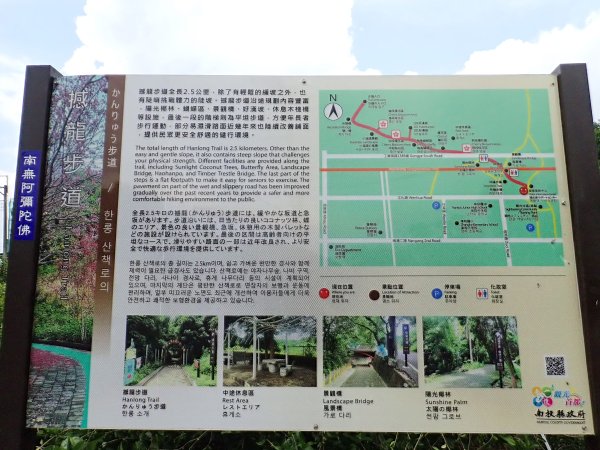 撼龍步道路線圖