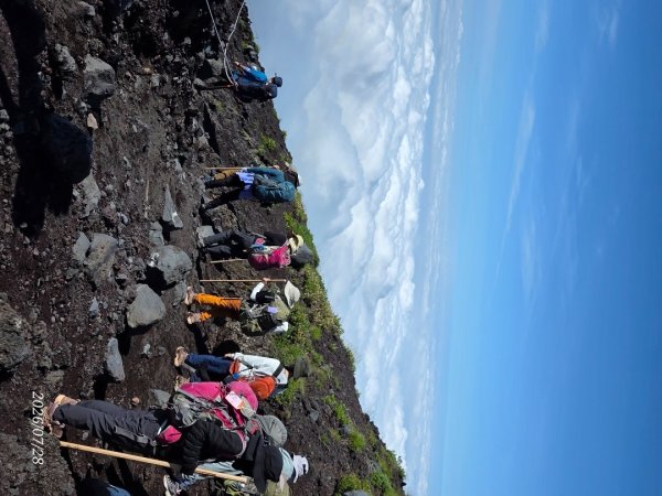 強風大霧的富士山頂3093258