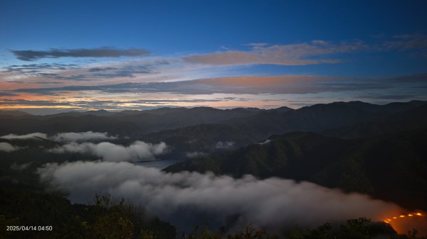 #翡翠水庫壩頂 #日出雲海 #火燒雲 #霞光 #月圓 #松月櫻 #鱷魚島雲海 4/14 & 162760622