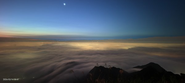 #觀音山 #月亮 #琉璃光 #雲海 #日出 #天空之城 2/14&152999667