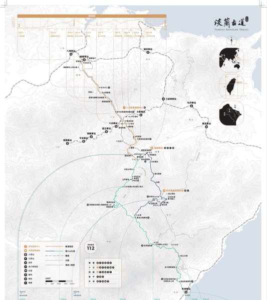 淡蘭中路第五段：灣潭古道登山口至外澳車站路線圖