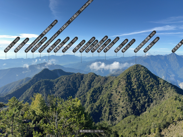 2025/9/10~16 大魯木山上喀西帕南山出中平林道