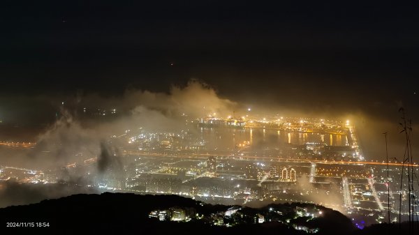 觀音山下雲霧飄渺&月圓百萬夜景11/152648749