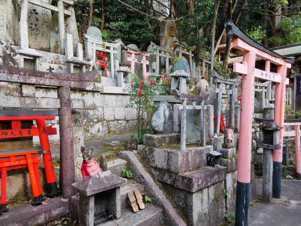 【海外健行】伏見稻荷-後山路竹乃下道上山頂一之峯 - 前山路千鳥居二之峯-荒木神1942872